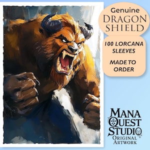 Lorcana Sleeves: The Beast Unleashed! Oltre 100 di alta qualità! Colorate, nitide! Questo è il tuo mazzo, protetto e dall'aspetto fantastico!