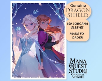 Lorcana Sleeves: Steadfast Sisters! 100+ Top Quality! Colorful, Sharp! This is Your Deck -- Protected and Lookin&#39; Good!
