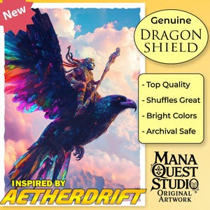 MtG Sleeves: Skyborne Seer, inspired by Aetherdrift! — 100+ Dragon Shield Quality Sleeves — Durable, Vibrant, and Built to Impress