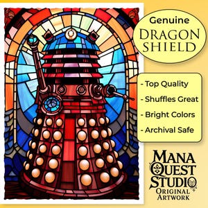Fundas MtG: ¡Dalek de vidrio teñido! ¡Más de 100 fundas de la mejor calidad! ¡Imágenes nítidas y coloridas! ¡Este es tu mazo, protegido y con un aspecto impecable!