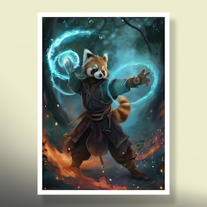 MtG Sleeves: Feiticeiro Panda Vermelho! Mais de 100 de alta qualidade! Colorido, afiado! Este é o seu deck -- protegido e com uma ótima aparência!