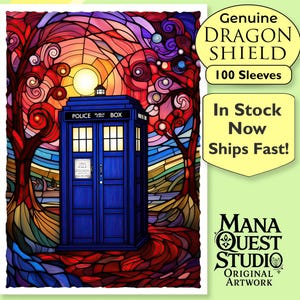 Fundas MtG: ¡TARDIS de vidrio de colores! ¡Más de 100 fundas de la mejor calidad! ¡Imágenes nítidas y coloridas! ¡Este es tu mazo, protegido y con un aspecto impecable!