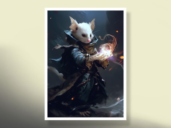 Mtg Sleeves: Rat Wizard! 100+ Top Quality! Colorful, Sharp! This