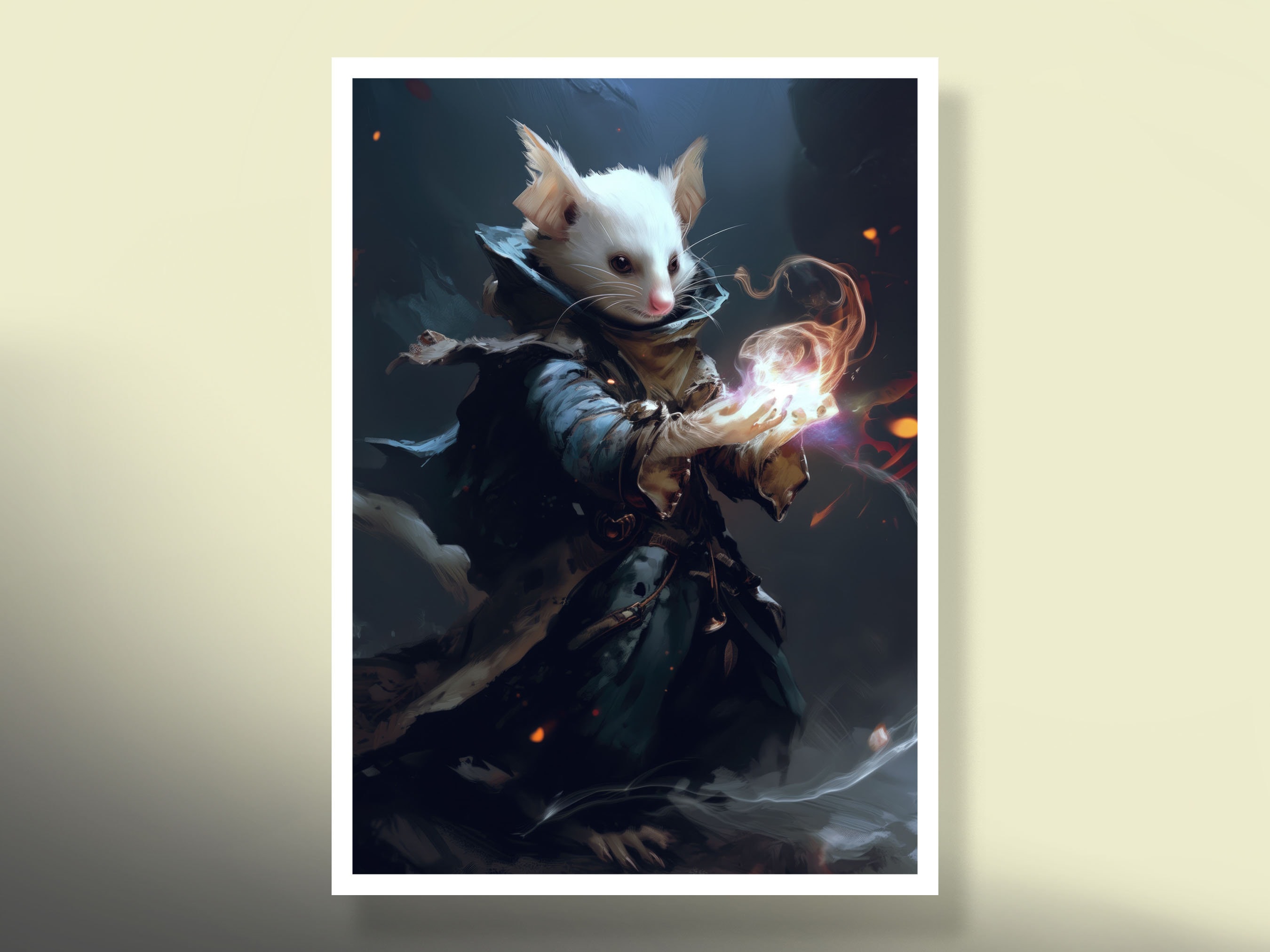 Mtg Sleeves: Rat Wizard! 100+ Top Quality! Colorful, Sharp! This