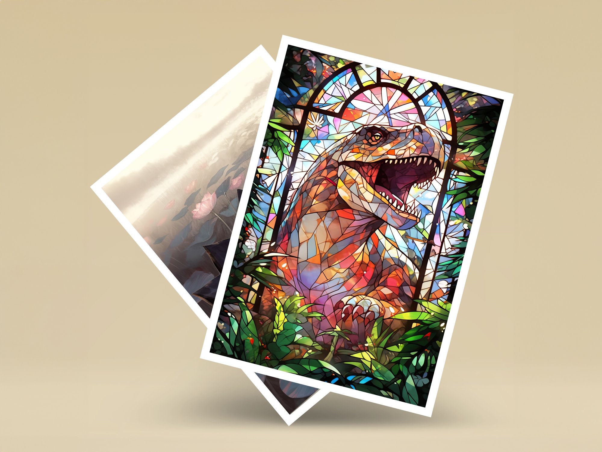 MTG Card Sleeves: Stain Glass Ver. Swamp