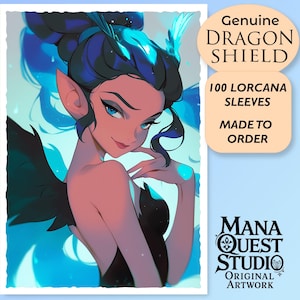 Lorcana Sleeves: Flirtatious Fairy! 100+ Top Quality! Colorful, Sharp! This is Your Deck -- Protected and Lookin' Good!