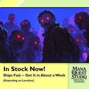 Tapete de juego Ojos de Zombi - MTG – 24×14 Tapete para TCG de fantasía, Impresión nítida y colorida