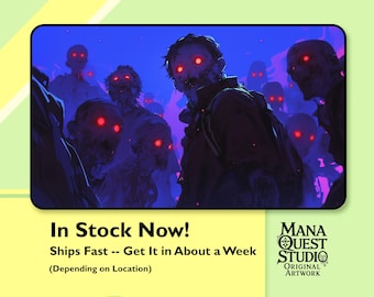 Tapete de juego Ojos de Zombi - MTG – 24×14 Tapete para TCG de fantasía, Impresión nítida y colorida