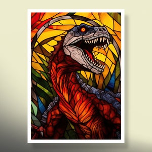 Manchons MtG : vitrail pyroraptor ! Plus de 100 produits de qualité supérieure ! Coloré, net ! Ceci est votre terrasse : protégée et belle apparence !