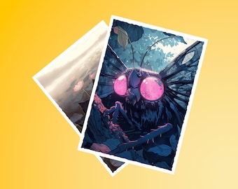MtG Sleeves: Anime Mothman! 100+ Top Quality! Colorful, Sharp! This is Your Deck -- Protected and Lookin&#39; Good!