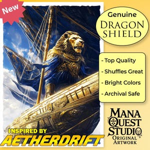 MtG Sleeves: Lion of the Aether Winds, inspired by Aetherdrift! — 100+ Dragon Shield Quality Sleeves —Durable, Vibrant, and Built to Impress