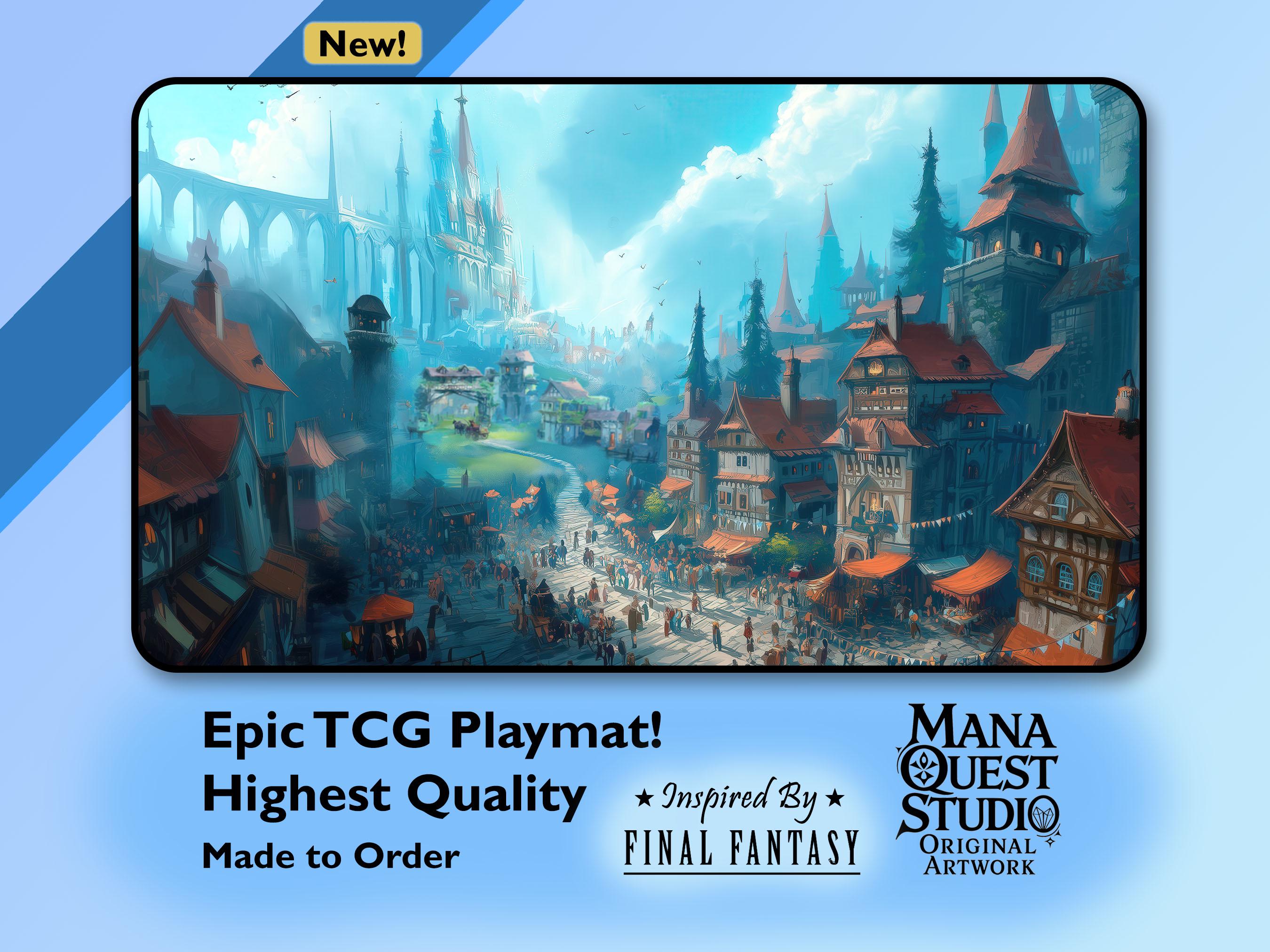 Starting Town Market - MTG Final Fantasy Inspired Playmat  2414 Fantasy  TCG Mat, Colorful/sharp Print - Etsy Australia