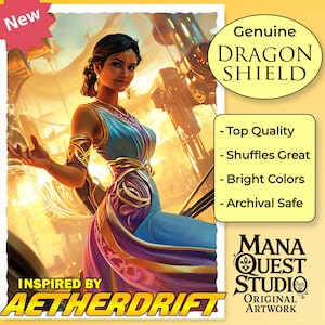 MtG Sleeves: Aether Artificer, inspired by Aetherdrift! — 100+ Dragon Shield Quality Sleeves — Durable, Vibrant, and Built to Impress