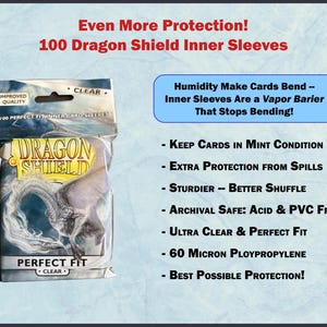 a package of dragon shield sleeves is shown