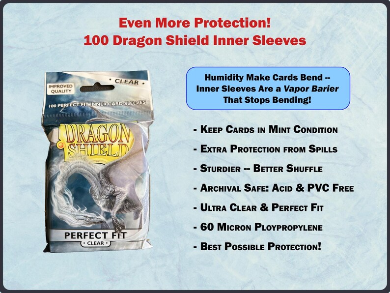 a package of dragon shield sleeves is shown