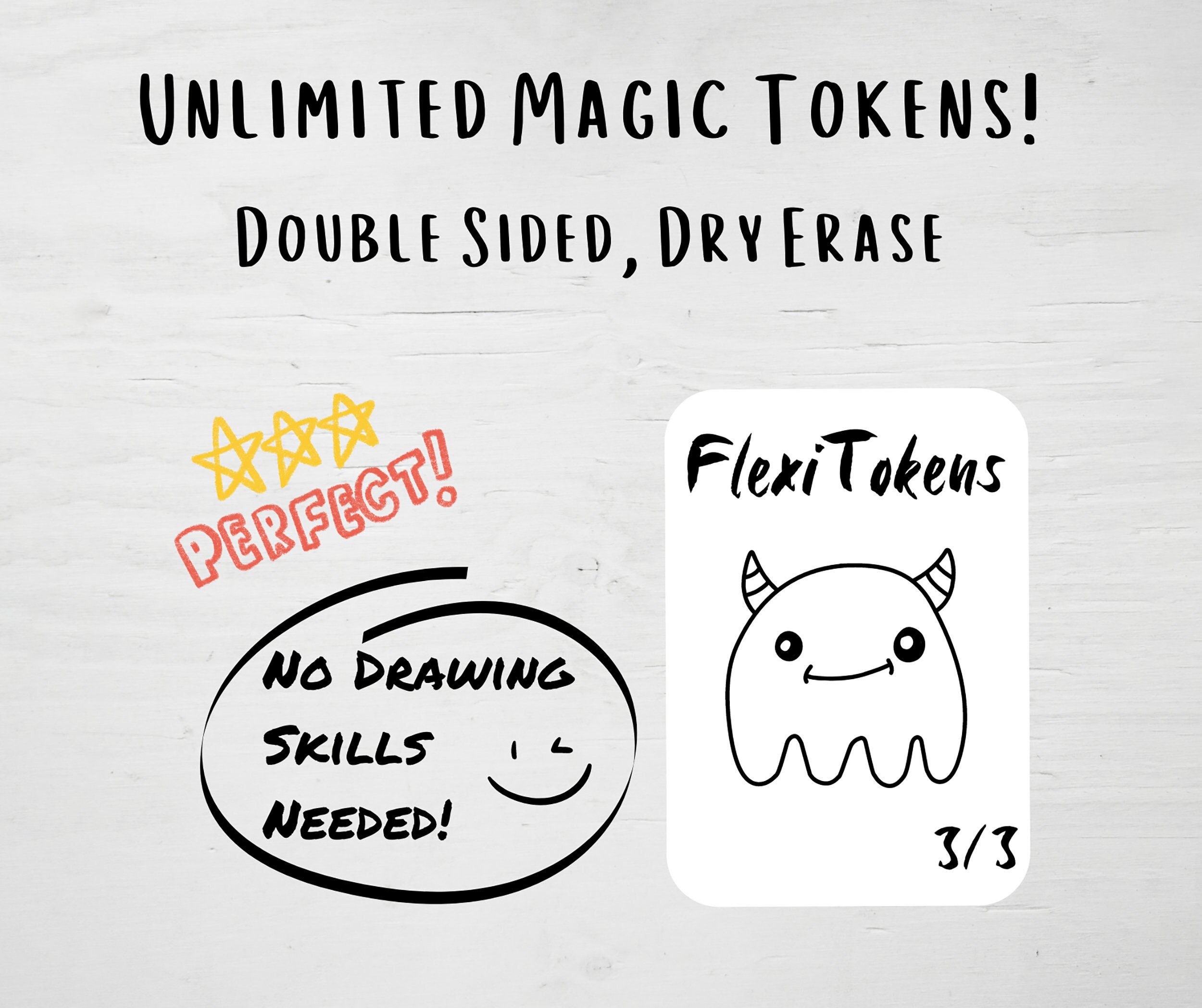 Flexitokens Dry Erase Cards for Magic the Gathering mtg Etsy