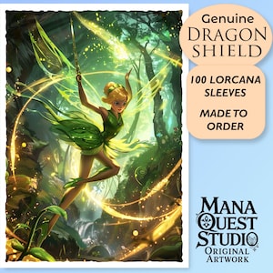 Lorcana Sleeves: Fairy Defender! 100+ Top Quality! Colorful, Sharp! This is Your Deck -- Protected and Lookin&#39; Good!
