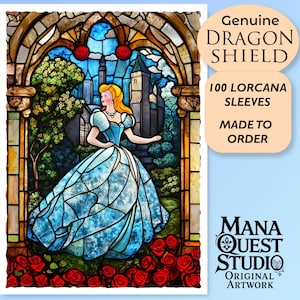 Lorcana Sleeves: Roses and Golden Tresses! 100+ Top Quality! Colorful, Sharp! This is Your Deck -- Protected and Lookin' Good!