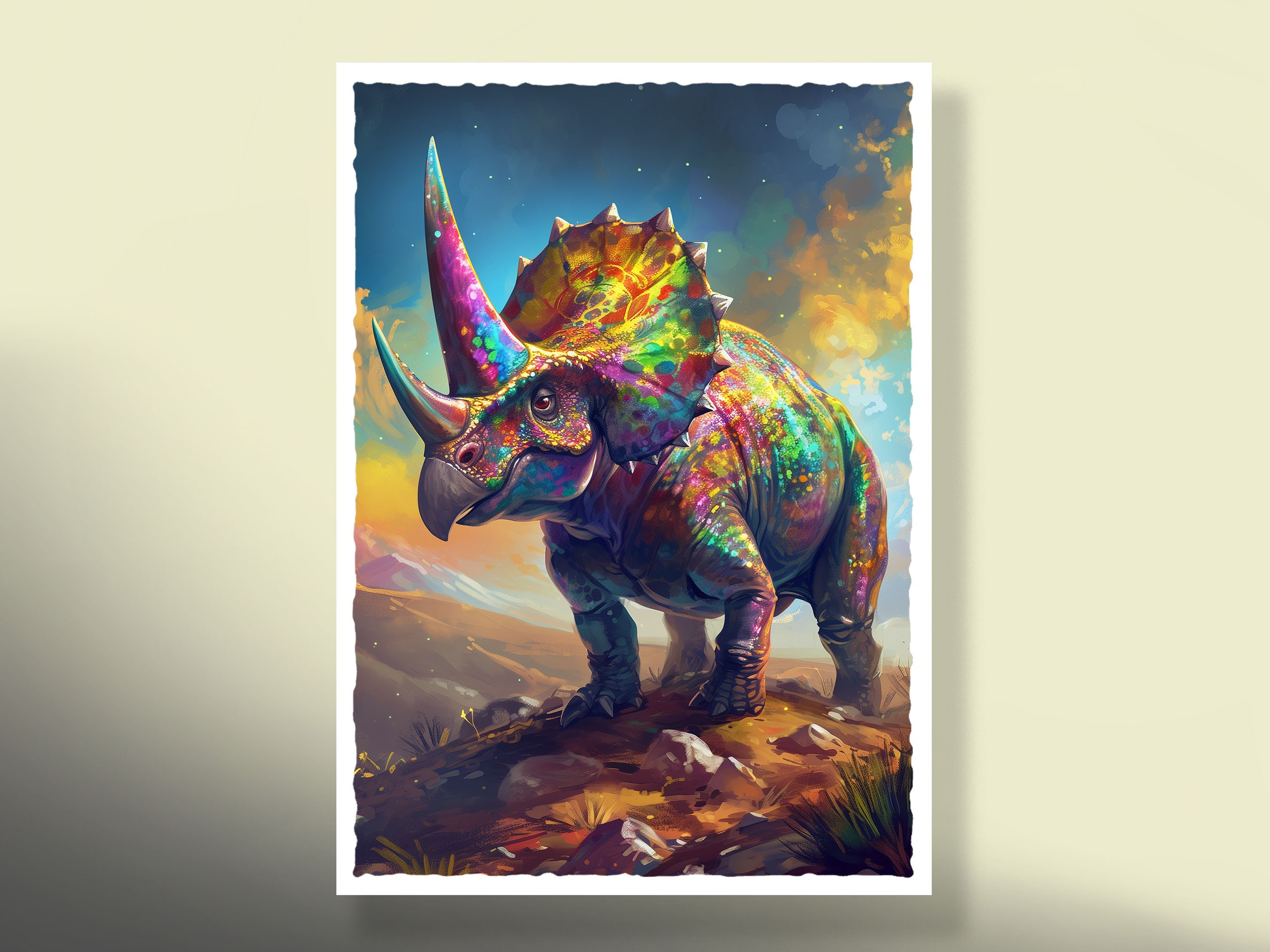 Mtg Sleeves: the Mythical Biceratops! 100+ Top Quality! Colorful