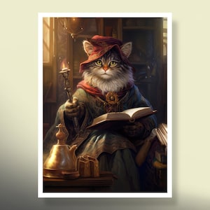 MtG Sleeves: Gato com um Castiçal! Design Único! Mais de 100 Sleeves de Cartas Mágicas de Alta Qualidade! Este é o Seu Deck -- Protegido e com Boa Aparência!