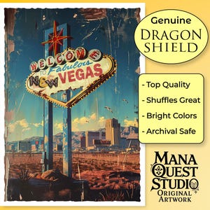 Fundas MtG: ¡Bienvenidos a New Vegas! ¡Más de 100 fundas de primera calidad! ¡Coloridas y elegantes! ¡Esta es tu baraja! ¡Protegida y con un aspecto impecable!