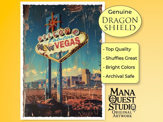 Mtg Sleeves: Welcome to New Vegas! 100+ Top Quality! Colorful, Sharp! This  is Your Deck -- Protected and Lookin' Good! - Etsy