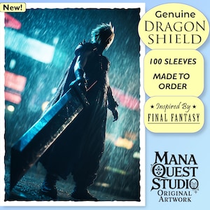 MTGスリーブ：ブレイド・アゲインスト・ザ・ストーム！ファイナルファンタジーにインスパイアされたドラゴンシールドスリーブ100枚セット。耐久性、鮮やかさ、そして印象的なデザイン