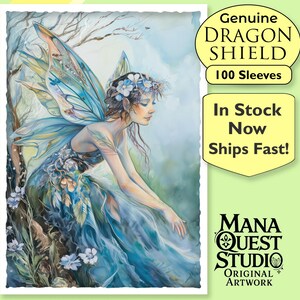 faerie card sleeves Tatiana Elgane  Fairy Princess  MTG Size  100 Smooth Matte Trading (FN25S) Pair with Prismatic Defender Holographic Card Sleeves or Perfect Fits for an extra MTG Sleeves Fairy, TCG Card
