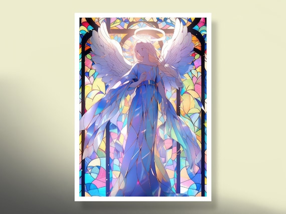 Mtg Sleeves: Stained Glass Angel 100 Top Quality Magic Card