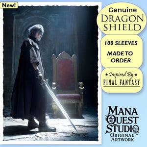 MTGスリーブ：犠牲の玉座！ファイナルファンタジーにインスパイアされたドラゴンシールドスリーブ100枚セット - 耐久性、鮮やかさ、そして印象的なデザイン