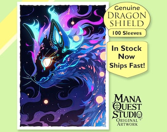 MtG Sleeves: Neon Cat! 100+ Top Quality Magic Card Sleeves! Colorful, Sharp Image! This is Your Deck -- Protected and Lookin&#39; Good!