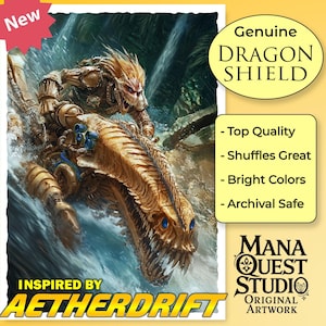 MtG Sleeves: Tideborn Terror, inspired by Aetherdrift! — 100+ Dragon Shield Quality Sleeves — Durable, Vibrant, and Built to Impress