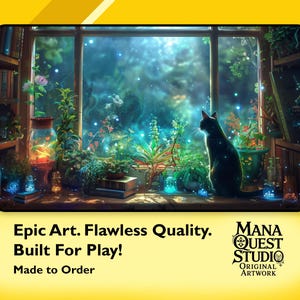 MtG Playmat: A True Familiar! 24"x14" - Colorful, Sharp Image - Smooth, Quality Game Mat for Magic the Gathering and other TCGs!