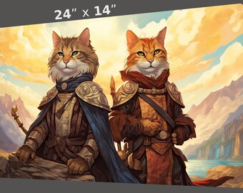 司令官猫プレイマット MTG猫プレイマット ギャザリングプレイマット