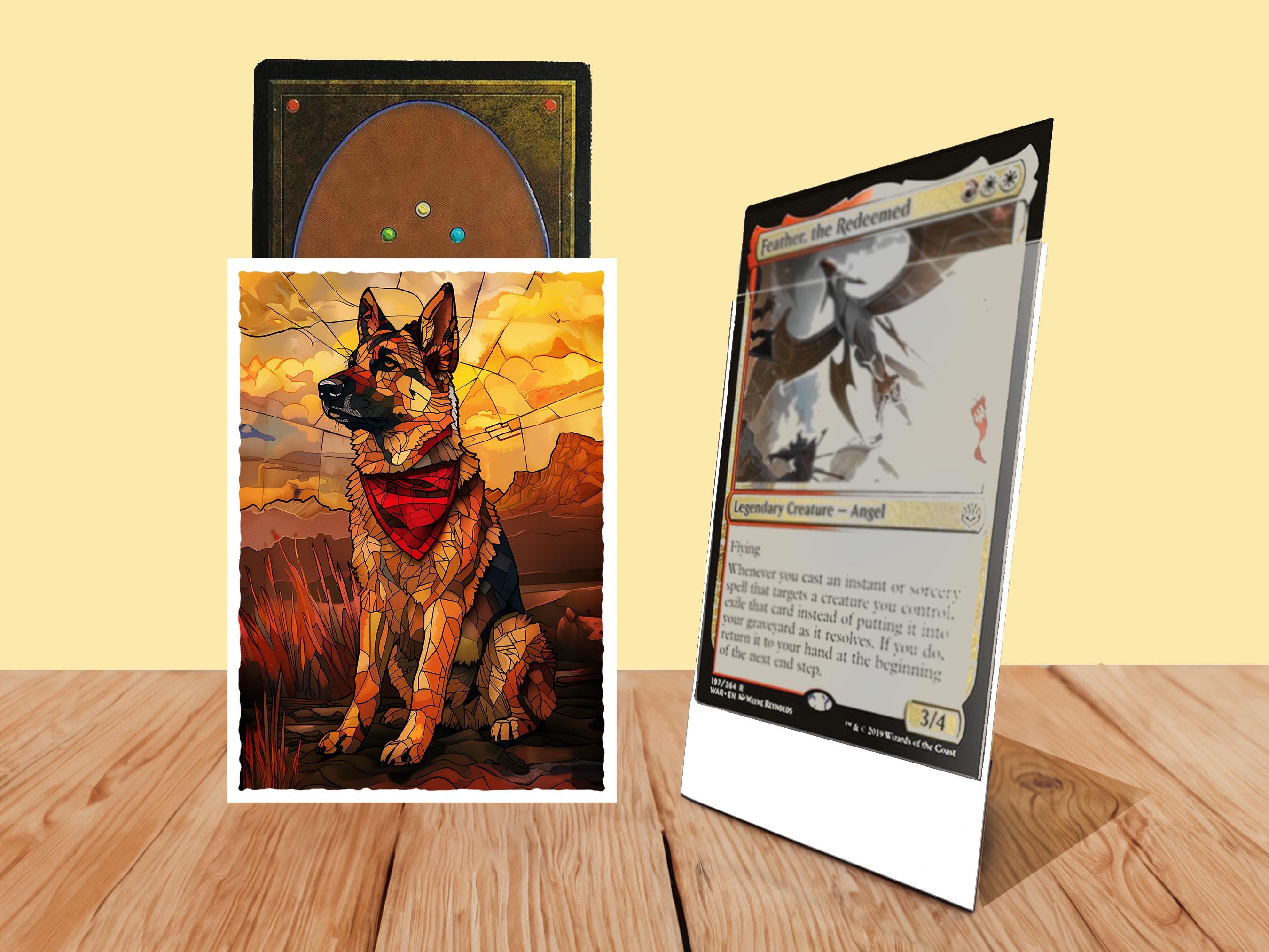 Mtg Sleeves: Stained Glass Dogmeat! 100+ Top Quality! Colorful, Sharp! This  is Your Deck -- Protected and Lookin' Good! - Etsy