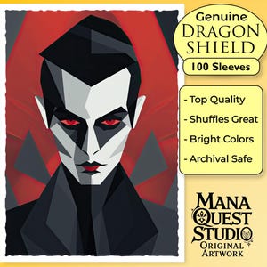 Fundas MtG: ¡Vampiro minimalista! ¡Más de 100 fundas de cartas de Magic de la mejor calidad! ¡Imágenes nítidas y coloridas! ¡Esta es tu baraja, protegida y con un aspecto impecable!