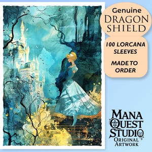 Lorcana Sleeves: Midnight Reflection! 100+ Top Quality! Colorful, Sharp! This is Your Deck -- Protected and Lookin' Good!