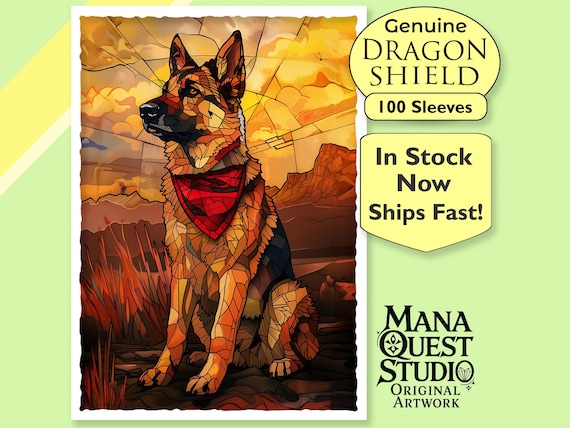 Mtg Sleeves: Stained Glass Dogmeat! 100+ Top Quality! Colorful, Sharp! This  is Your Deck -- Protected and Lookin' Good! - Etsy