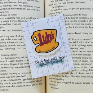 Marque-page magnétique Luke's Diner | Bookish Designs Gilmore Girls - Cadeau pour les amateurs de livres Bookstagram avec étoiles creuses
