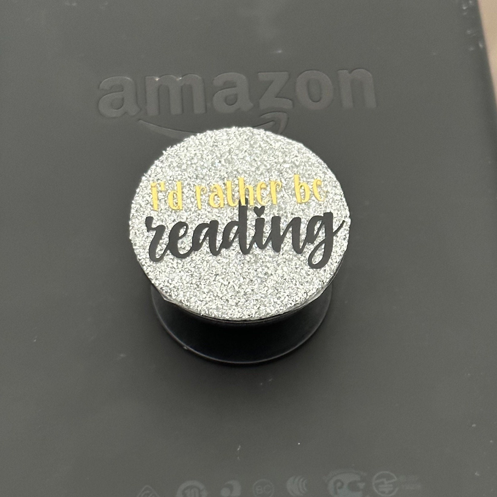 Bookish Holder Grip for Kindle E-reader Glitter Sparkle Book Quote Design  for Readers & Book Lovers Phone Tablet Grips Holder -  Canada
