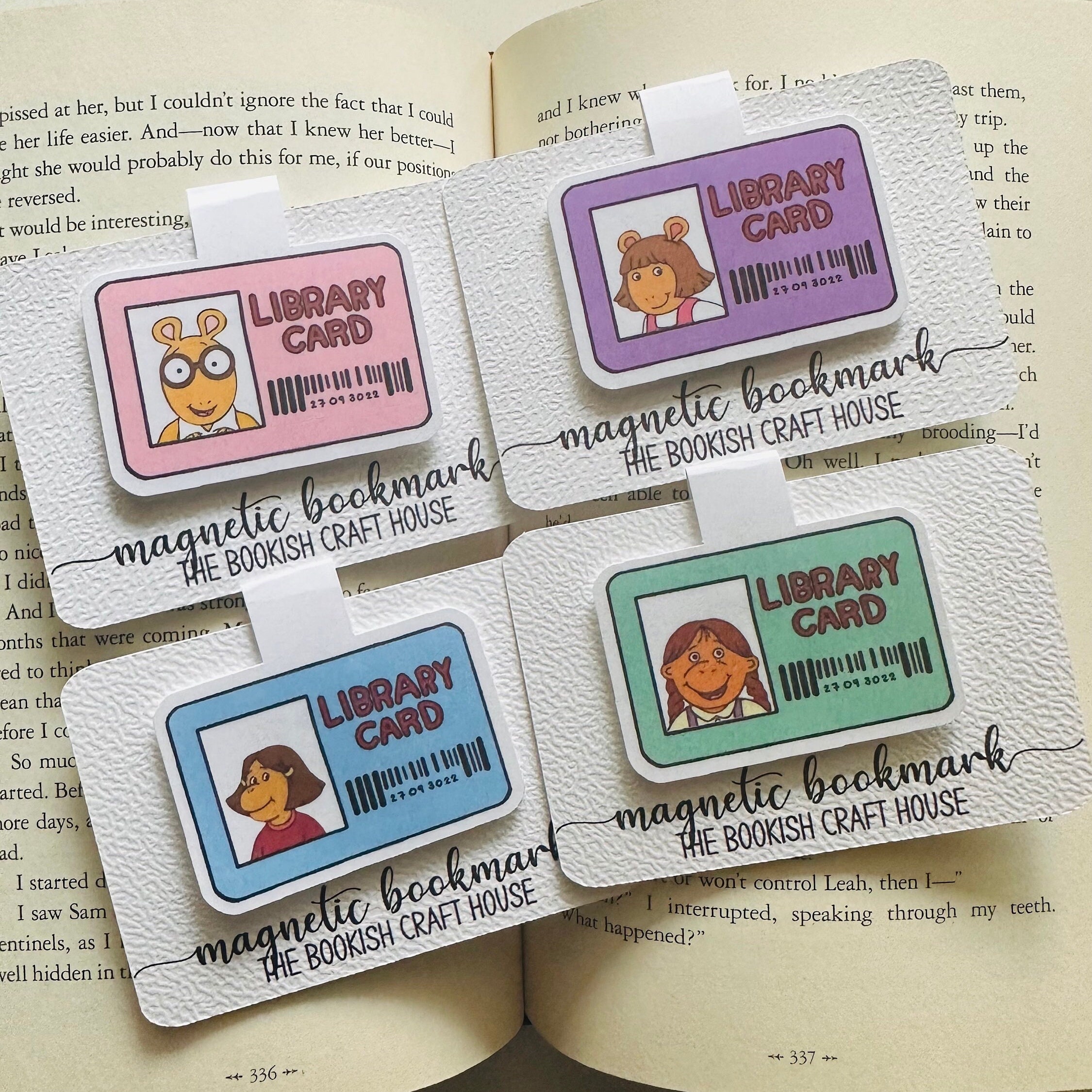 Arthur Cartoon Library Card Magnetic Bookmark: 90s Nostalgia - Etsy Canada