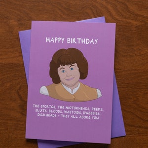 Funny Ferris Bueller&#39;s Day Off Birthday Card, Secretary Grace, 80&#39;s Cult Classic, Pop Culture Card, Funny Birthday, 80&#39;s Movie, John Hughes