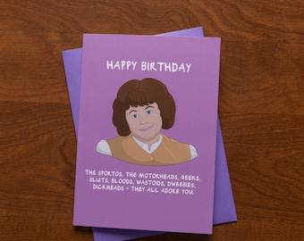 Funny Ferris Bueller's Day Off Birthday Card, Secretary Grace, 80's Cult Classic, Pop Culture Card, Funny Birthday, 80's Movie, John Hughes