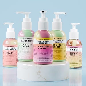 Comfort Cream Body Lotion – Hydrating Goat Milk Moisturizer | 4oz & 8oz | 12 Scents + Unscented | Lightweight, Fast Absorbing Lotion