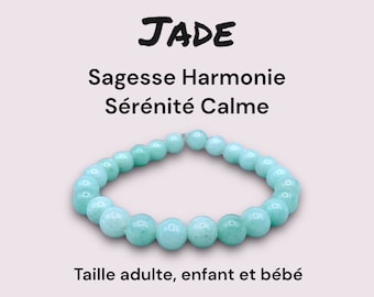 Natuursteenarmband - Jade - Wijsheid Harmonie Sereniteit Kalm