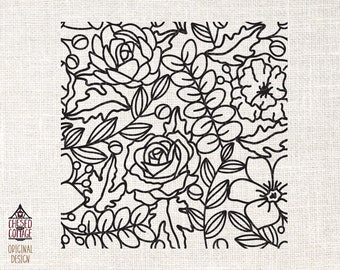 Floral Seamless Pattern SVG, Floral Pattern SVG, Floral SVG, Seamless Pattern Svg, Flower Pattern Svg, Dxf, Png, Eps, Digital Download