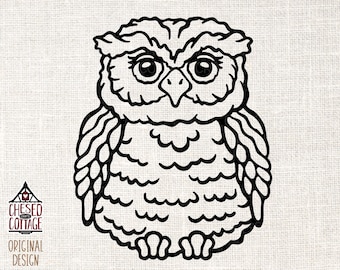 Owl SVG, Owl PNG, Woodland Animal SVG, Forest Animal Svg, Owl Svg for Cricut, Digital Download