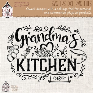 Cozinha da Vovó SVG, Cozinha SVG, Placa de Cozinha Svg, Cozinha da Vovó PNG, Vovó Svg, Cozinha de Fazenda Svg, Decoração de Cozinha, Arquivos Digitais