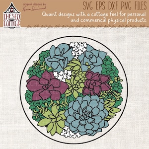 Sukkulente SVG, PNG, Pflanze SVG, Floral Svg, Sukkulente Schnitt Datei, Sukkulente Clipart, Wohnkultur SVG, Sukkulente Png, digitaler Download
