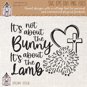 No se trata del conejito SVG, Pascua SVG, Jesús SVG, Cristiano SVG, Religioso SVG, Cordero SVG, Descarga digital